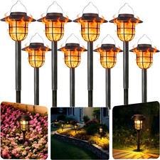 8 Pack Solar Pathway Lights