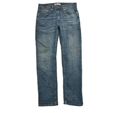 Levis Signature Jeans W32 L32 Mens Blue Regular Straight Stretch Denim