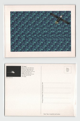 Postcard 1990s 3d magic - postcard,