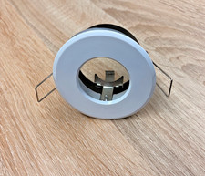 IP65 Bathroom Downlight White Glass Cover GU10 Shower Light HDS6/65 73mm cutout