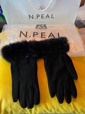 N Peal Ladies Suede Gloves