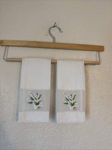 Vintage guest towels sheer - -,