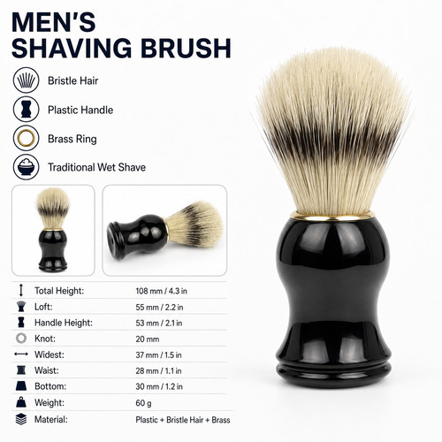 Men boar bristle shaving - bristle,