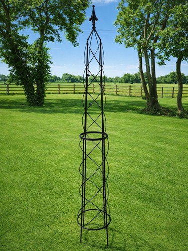 Metal garden obelisk climbing - obelisk,