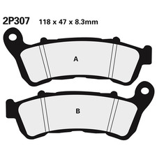Nissin front brake pads - nissin,