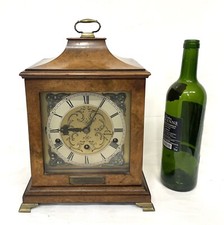 MAPPIN & WEBB LONDON Westminster Chime Musical Walnut Mantel Clock Bracket Clock