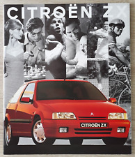 Citroen ZX Range Brochure 1992