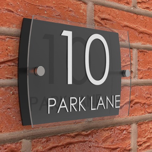 House sign number - sign,