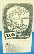 Vintage Zug Switzerland Travel