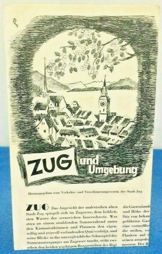 Vintage zug switzerland travel - zug,