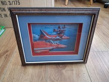 Vintage Red Arrows Framed 3D Print RAF Picture 