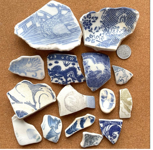 Sea glass pottery from - glass, japan