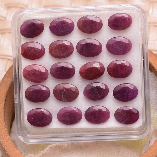 Pcs natural african - 20, ruby
