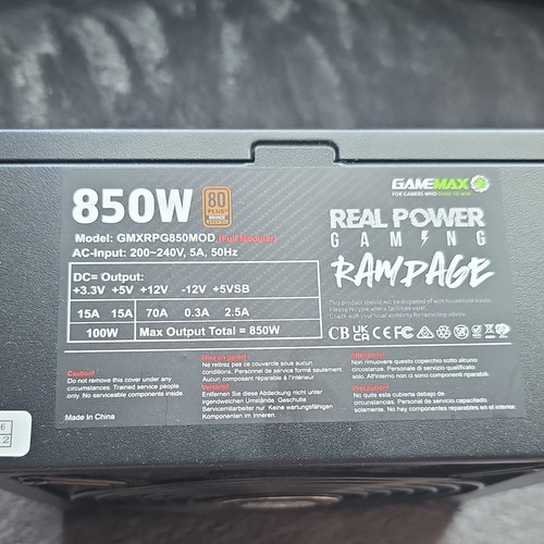 Gamemax 850w plus bronze - 850w,