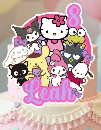 Hello kitty and friends cake - and,