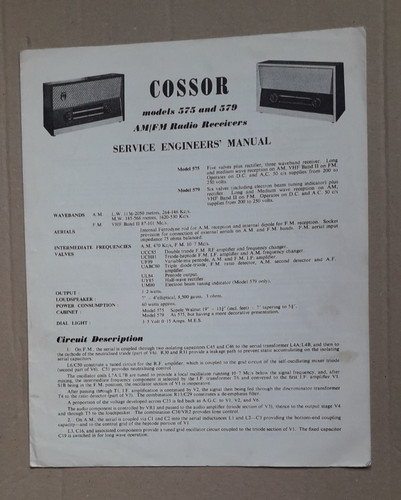 Cossor 575 579 - 575, &