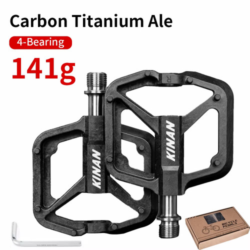 Titanium axle pedals - titanium,
