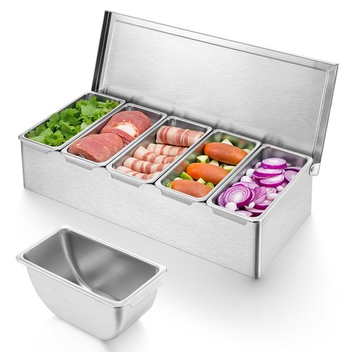 Pizza topping station - topping,