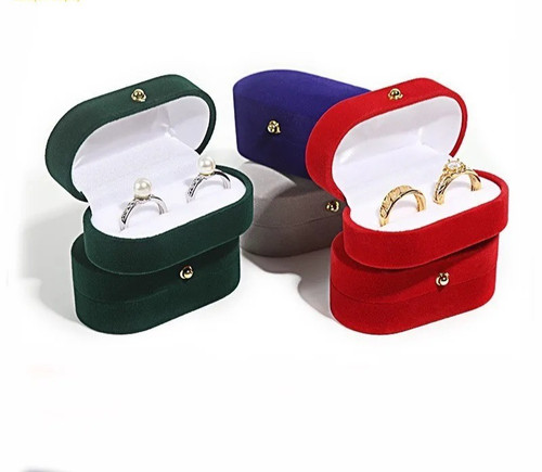 Velvet trinket box ring - box,