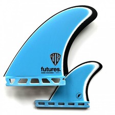 Futures MR Twin Plus Surfboard Fins Blue Black NEW Fibreglass Mark Richards
