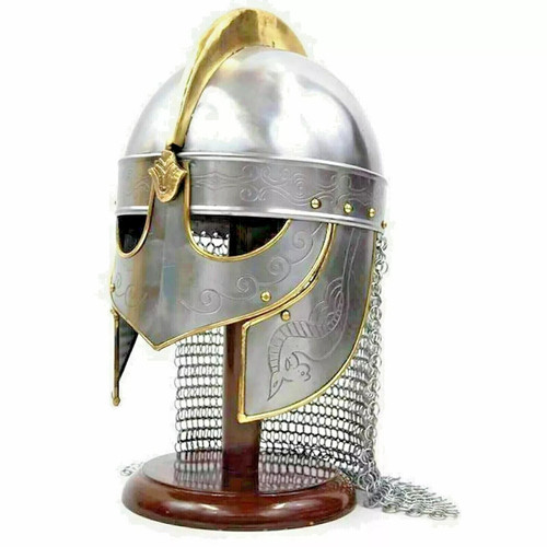 Medieval viking helmet warrior - helmet,