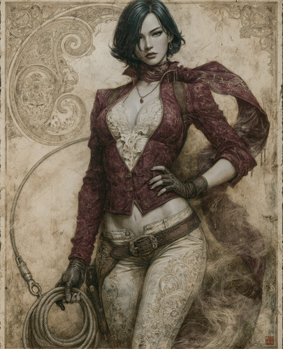 Ada wong with - with, grappling