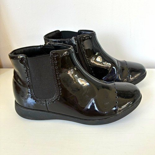 Clarks girls black patent - clarks,