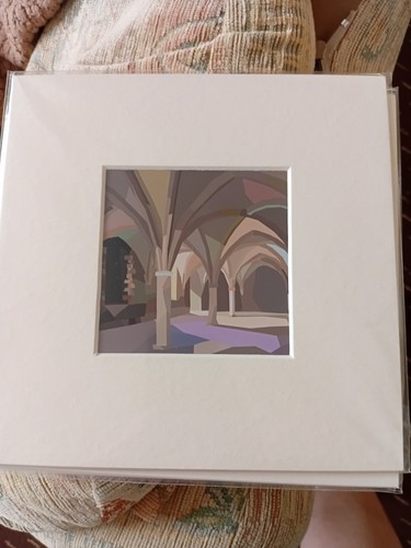 Neath abbey artwork - abbey, mounted