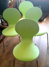 set of 4 julian bowen vintage stackable chairs