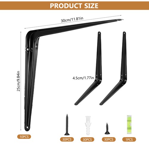 10pcs shelf brackets 10 - brackets, 8"
