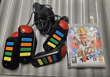 Buzz Quiz TV PS3 Game with 4 Wired Buzzers.