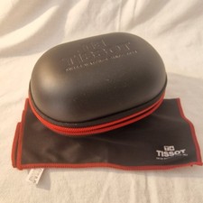 Genuine Tissot Watch Travel Storage Case Box, Cushion & Polishing Cloth - NEW