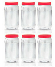 6 X 2000ml Plastic Storage