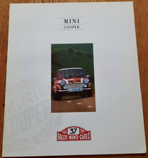 1994 MINI COOPER MONTE CARLO car sales brochure from UK. Catalogue / prospekt