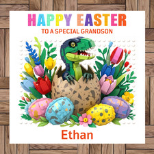 Personalised Easter Card, Lego