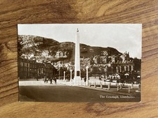 Llandudno, old postcard, The Cenotaph, real photograph
