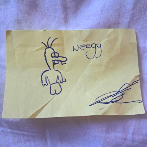 Neegy signed original - neegy, cartoon