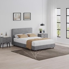 Grey Small Double Bed Frame