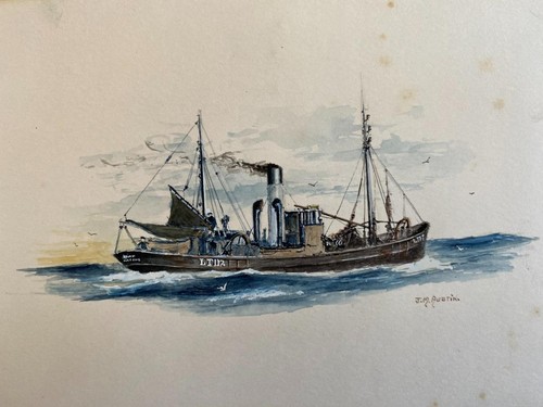 Lowestoft steam fishing boat - steam,