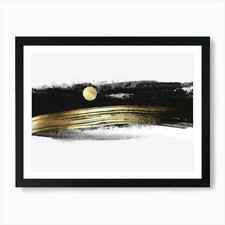 Black And Gold Abstract