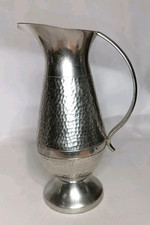 Vintage Hammered Pewter Jug