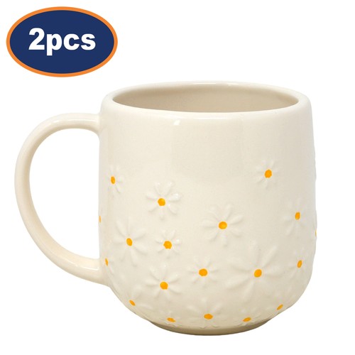 Tea mug 320ml cream - 320ml, yellow