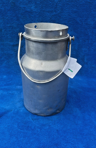 Vintage french aluminium milk - french,