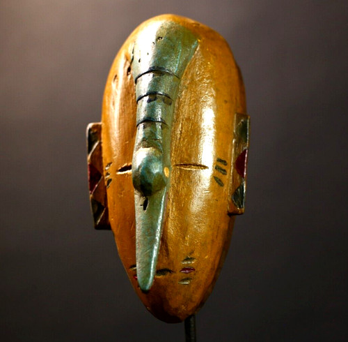 African tribal mask carved - tribal,