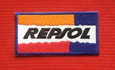 REPSOL RACING OILS LOGO OIL F1 GAS GASOLINE MOTOR CAR BADGE IRON SEW ON PATCH