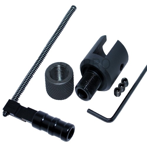 Black anodized aluminum muzzle - anodized,
