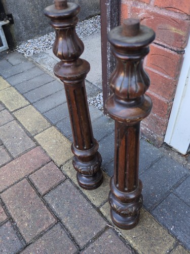 Two upright piano - legs, from