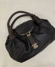 Fendi Black Leather Spy Bag