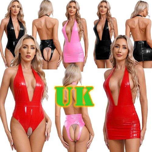 Womens deep neck - womens, patent