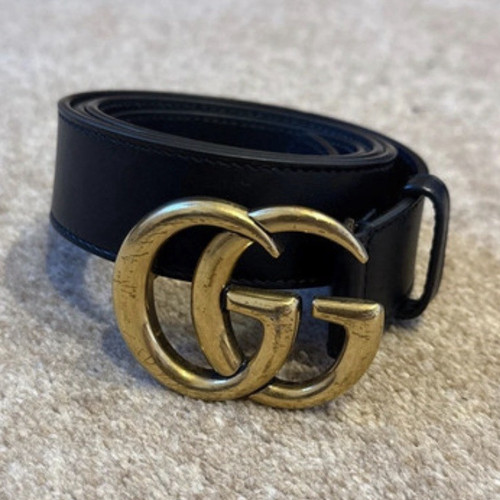 Gucci black leather - black, belt